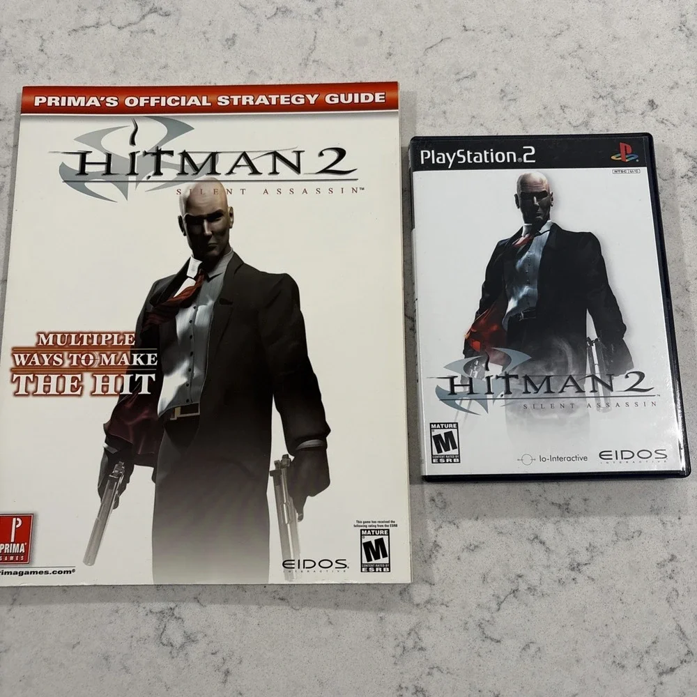 Hitman 2‎ 2002 Official Strategy Guide & Game Playstation 2 Set Prima Gamers